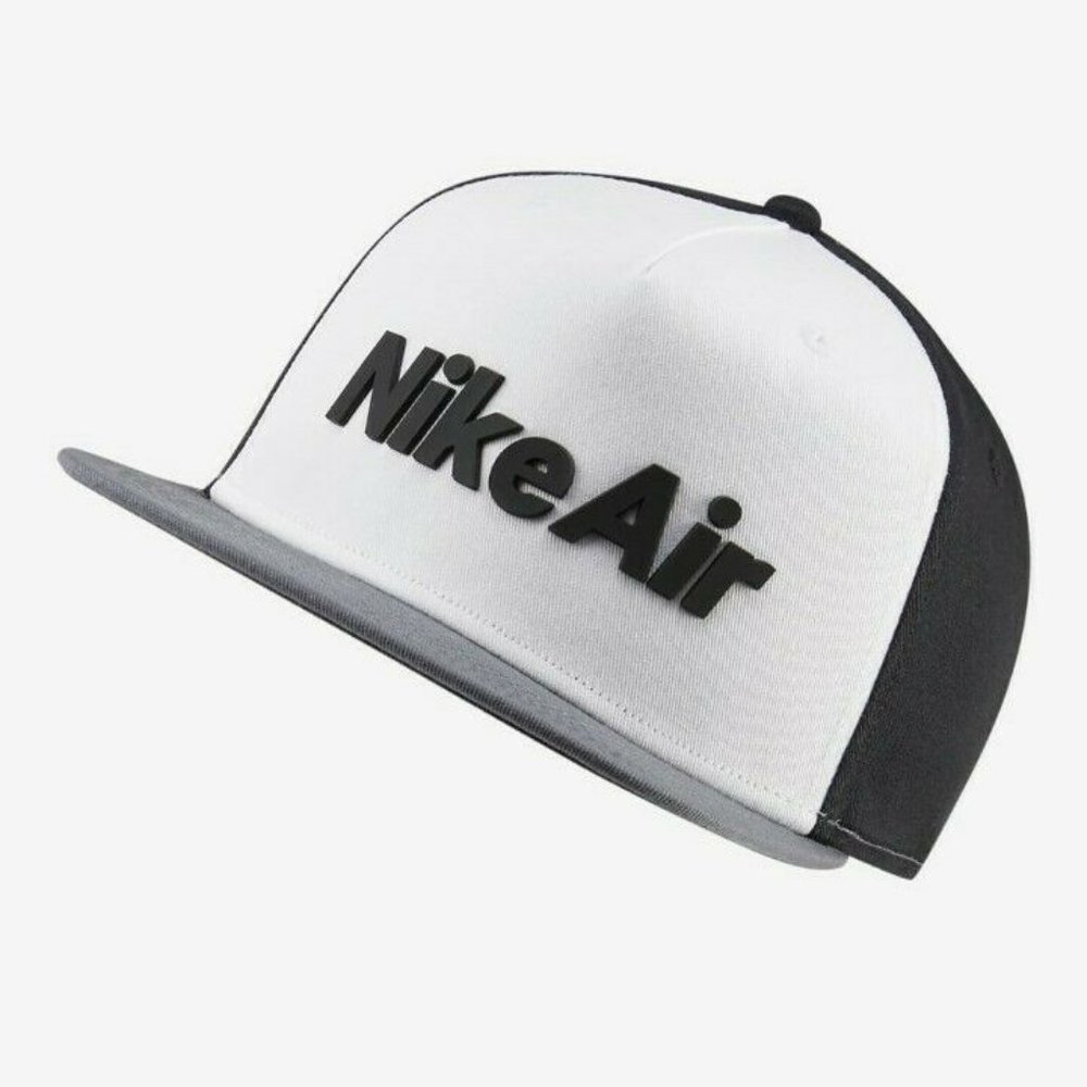 NIKE PRO SNAPBACK HAT NIKE AIR BLACK SILVER Unisex